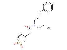 2-(1,1-dioxido-2,3-dihydro-3-thienyl)-N-[(2E)-3-phenylprop-2-en-1-yl]-N-propylacetamide