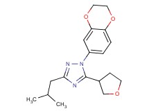 1-(2,3-dihydro-1,4-benzodioxin-6-yl)-3-isobutyl-5-(tetrahydrofuran-3-yl)-1H-1,2,4-triazole