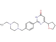 2-{4-[(4-ethylpiperazin-1-yl)methyl]phenyl}-6-(tetrahydrofuran-2-yl)pyrimidin-4(3H)-one
