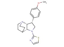 (3R*,3aR*,7aR*)-3-(4-methoxyphenyl)-1-(1,3-thiazol-2-yl)octahydro-4,7-ethanopyrrolo[3,2-b]pyridine