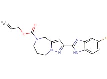 allyl 2-(5-fluoro-1H-benzimidazol-2-yl)-7,8-dihydro-4H-pyrazolo[1,5-a][1,4]diazepine-5(6H)-carboxylate