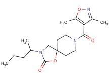8-[(3,5-dimethylisoxazol-4-yl)carbonyl]-3-(1-methylbutyl)-1-oxa-3,8-diazaspiro[4.5]decan-2-one