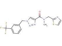 N-methyl-N-(1,3-thiazol-2-ylmethyl)-1-[3-(trifluoromethyl)benzyl]-1H-1,2,3-triazole-4-carboxamide