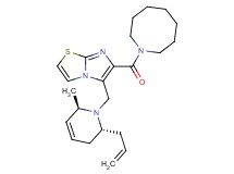5-{[(2R*,6R*)-2-allyl-6-methyl-3,6-dihydro-1(2H)-pyridinyl]methyl}-6-(1-azocanylcarbonyl)imidazo[2,1-b][1,3]thiazole