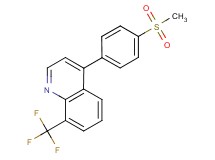 4-[4-(methylsulfonyl)phenyl]-8-(trifluoromethyl)quinoline