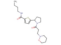 N-butyl-5-{1-[3-(1,2-oxazinan-2-yl)propanoyl]-2-pyrrolidinyl}-2-thiophenecarboxamide
