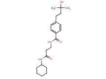 N-[3-(cyclohexylamino)-3-oxopropyl]-4-(3-hydroxy-3-methylbutyl)benzamide