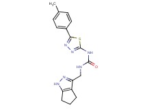N-[5-(4-methylphenyl)-1,3,4-thiadiazol-2-yl]-N'-(1,4,5,6-tetrahydrocyclopenta[c]pyrazol-3-ylmethyl)urea