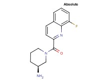 (3S)-1-[(8-fluoro-2-quinolinyl)carbonyl]-3-piperidinamine hydrochloride