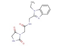 2-(2,5-dioxoimidazolidin-1-yl)-N-[(1-ethyl-1H-benzimidazol-2-yl)methyl]acetamide