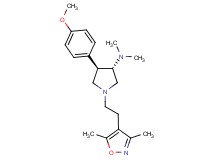 (3S*,4R*)-1-[2-(3,5-dimethyl-4-isoxazolyl)ethyl]-4-(4-methoxyphenyl)-N,N-dimethyl-3-pyrrolidinamine