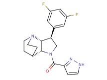(3S*,3aR*,7aR*)-3-(3,5-difluorophenyl)-1-(1H-pyrazol-3-ylcarbonyl)octahydro-4,7-ethanopyrrolo[3,2-b]pyridine