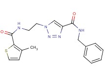 N-benzyl-1-(2-{[(3-methyl-2-thienyl)carbonyl]amino}ethyl)-1H-1,2,3-triazole-4-carboxamide