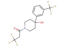 4-[3-(trifluoromethyl)phenyl]-1-(3,3,3-trifluoropropanoyl)-4-piperidinol