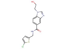 N-[(5-chloro-2-thienyl)methyl]-1-(2-hydroxyethyl)-1H-benzimidazole-5-carboxamide
