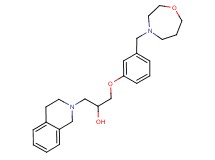 1-(3,4-dihydroisoquinolin-2(1H)-yl)-3-[3-(1,4-oxazepan-4-ylmethyl)phenoxy]propan-2-ol