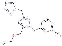 5-(ethoxymethyl)-1-(3-methylbenzyl)-3-(1H-1,2,4-triazol-1-ylmethyl)-1H-1,2,4-triazole