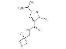 3-isopropyl-1-methyl-N-[(3-methyl-3-oxetanyl)methyl]-1H-pyrazole-5-carboxamide