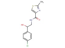 N-[2-(4-chlorophenyl)-2-hydroxyethyl]-2-methyl-1,3-thiazole-4-carboxamide