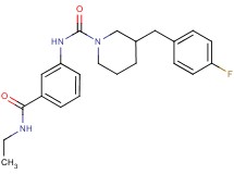 N-{3-[(ethylamino)carbonyl]phenyl}-3-(4-fluorobenzyl)piperidine-1-carboxamide