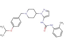 N-{1-[1-(4-isopropoxybenzyl)-4-piperidinyl]-1H-pyrazol-5-yl}-N'-(2-methylphenyl)urea