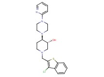 (3R*,4R*)-1-[(3-chloro-1-benzothien-2-yl)methyl]-4-[4-(2-pyridinyl)-1-piperazinyl]-3-piperidinol
