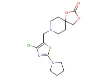8-[(4-chloro-2-pyrrolidin-1-yl-1,3-thiazol-5-yl)methyl]-1,3-dioxa-8-azaspiro[4.5]decan-2-one