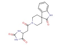 5-[2-oxo-2-(2-oxo-1,2-dihydro-1'H-spiro[indole-3,4'-piperidin]-1'-yl)ethyl]imidazolidine-2,4-dione