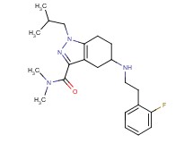 5-{[2-(2-fluorophenyl)ethyl]amino}-1-isobutyl-N,N-dimethyl-4,5,6,7-tetrahydro-1H-indazole-3-carboxamide