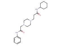 3-[4-(2-anilino-2-oxoethyl)piperazin-1-yl]-N-cyclohexylpropanamide