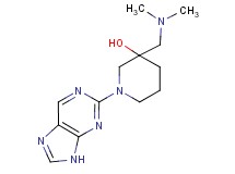 3-[(dimethylamino)methyl]-1-(9H-purin-2-yl)-3-piperidinol