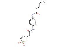 N-(4-{[2-(1,1-dioxido-2,3-dihydro-3-thienyl)acetyl]amino}phenyl)pentanamide