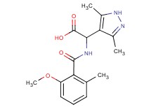 (3,5-dimethyl-1H-pyrazol-4-yl)[(2-methoxy-6-methylbenzoyl)amino]acetic acid