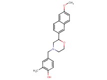 4-{[2-(6-methoxy-2-naphthyl)morpholin-4-yl]methyl}-2-methylphenol