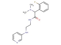 2-(dimethylamino)-2-(2-fluorophenyl)-N-[2-(3-pyridinylamino)ethyl]acetamide