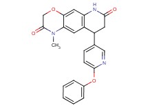 1-methyl-9-(6-phenoxypyridin-3-yl)-8,9-dihydro-1H-[1,4]oxazino[3,2-g]quinoline-2,7(3H,6H)-dione