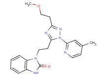1-{2-[3-(2-methoxyethyl)-1-(4-methylpyridin-2-yl)-1H-1,2,4-triazol-5-yl]ethyl}-1,3-dihydro-2H-benzimidazol-2-one