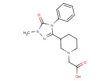 [3-(1-methyl-5-oxo-4-phenyl-4,5-dihydro-1H-1,2,4-triazol-3-yl)piperidin-1-yl]acetic acid