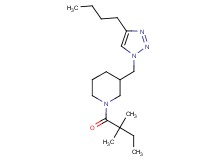 3-[(4-butyl-1H-1,2,3-triazol-1-yl)methyl]-1-(2,2-dimethylbutanoyl)piperidine