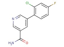 5-(2-chloro-4-fluorophenyl)nicotinamide