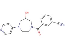 3-[(6-hydroxy-4-pyridin-4-yl-1,4-diazepan-1-yl)carbonyl]benzonitrile