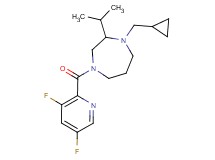 1-(cyclopropylmethyl)-4-[(3,5-difluoropyridin-2-yl)carbonyl]-2-isopropyl-1,4-diazepane