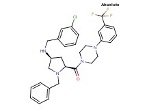 (3S,5S)-1-benzyl-N-(3-chlorobenzyl)-5-({4-[3-(trifluoromethyl)phenyl]-1-piperazinyl}carbonyl)-3-pyrrolidinamine