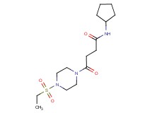 N-cyclopentyl-4-[4-(ethylsulfonyl)piperazin-1-yl]-4-oxobutanamide
