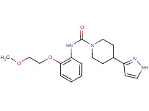 N-[2-(2-methoxyethoxy)phenyl]-4-(1H-pyrazol-3-yl)piperidine-1-carboxamide