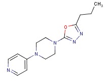 1-(5-propyl-1,3,4-oxadiazol-2-yl)-4-pyridin-4-ylpiperazine