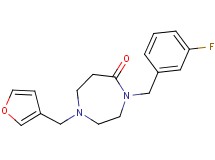 4-(3-fluorobenzyl)-1-(3-furylmethyl)-1,4-diazepan-5-one