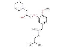 1-(2-methoxy-5-{[methyl(3-methylbutyl)amino]methyl}phenoxy)-3-(1-piperidinyl)-2-propanol