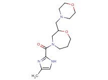 4-[(4-methyl-1H-imidazol-2-yl)carbonyl]-2-(morpholin-4-ylmethyl)-1,4-oxazepane