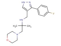 (1,1-dimethyl-2-morpholin-4-ylethyl){[3-(4-fluorophenyl)-1H-pyrazol-4-yl]methyl}amine